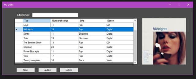 Music Records Management System